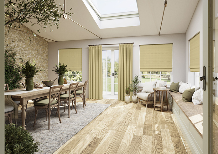 Shima Faux Silk, Linen - Roman Blind - Image 6